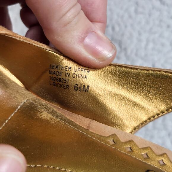 Franco Sarto Leopard Print Calf Hair Slingback Pumps kitten heels size 6.5 - Picture 5 of 6